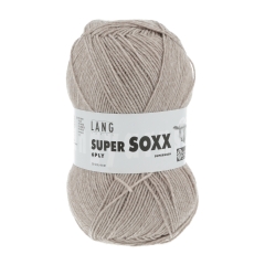 Lang Yarns Super Soxx 6-fach Sockenwolle - sand mélange