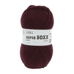 Lang Yarns Super Soxx 6-fach Sockenwolle - bordeaux