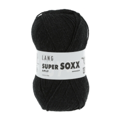 Lang Yarns Super Soxx 6-fach Sockenwolle - anthrazit mélange