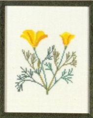 Fremme Stickpackung - California Poppy California 17x21 cm