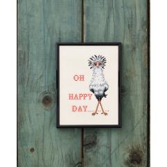 Permin Stickpackung - Oh happy day 18x24 cm