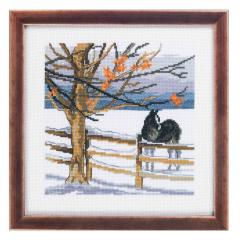 Permin Stickpackung - Pferd im Winter 25x25 cm