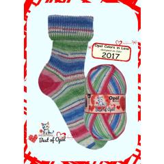 Best of Opal 4-fach Sockenwolle - Romantischer Ausflug (9514)