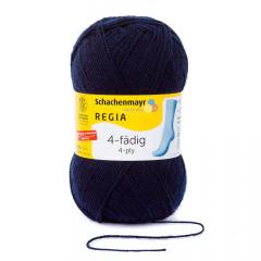 Sockenwolle Regia uni 4-fach - marine (00324) - Ausverkauf