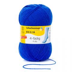 Sockenwolle Regia uni 4-fach - electric blue (06615)