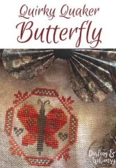 Stickvorlage Darling & Whimsy Designs - Quirky Quakers Butterfly