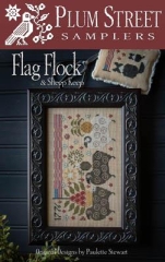 Stickvorlage Plum Street Samplers - Flag Flock