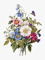 Luca-S Stickpackung - Bouquet Of Summer Flowers