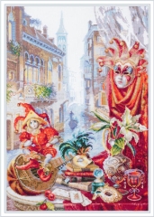 Chudo Igla Stickpackung - Carnevale di Venezia 30x45 cm
