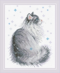 Riolis - Stickbild Snowy Meow