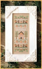 Stickvorlage Country Cottage Needleworks - Sampler Of The Month - October