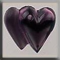 Mill Hill Glass Treasures 12096 - Doubled Heart Amethyst