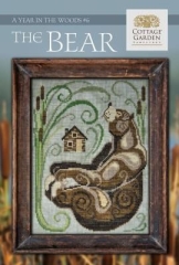 Stickvorlage Cottage Garden Samplings - Year In The Woods 6 The Bear