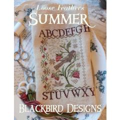 Stickvorlage Blackbird Designs - Loose Feathers - Summer