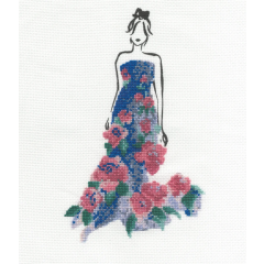 DMC - Dame im Rosenkleid