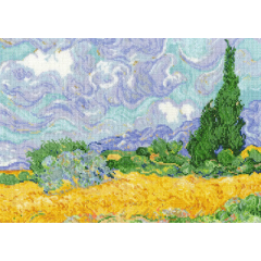 DMC - Vincent van Gogh - Weizenfeld mit Zypressen