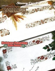 Stickvorlage Stoney Creek Collection - Thanksgiving & Christmas Poinsettias Table Runners