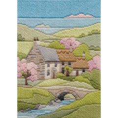 Bothy Threads Stickpackung - Long Stitch Seasons - Spring Cottage