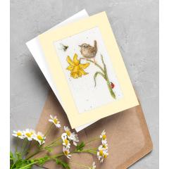 Bothy Threads Stickpackung - Greeting Card - The Birds And The Bees