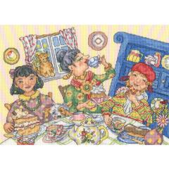 Bothy Threads Wendy Brown - Tea And Cake