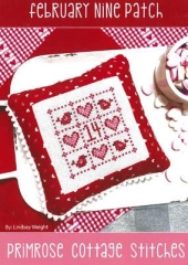Stickvorlage Primrose Cottage Stitches - February Nine Patch
