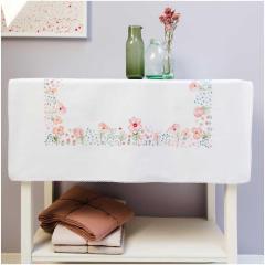 Rico Design - Tischdecke bedruckt Frühlingsblumen - Ausverkauf