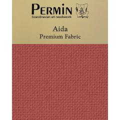 Wichelt Permin Aida 16ct - Precut 65x50 cm Chocolate Raspberry
