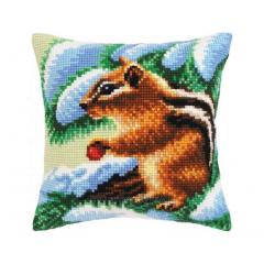 Kreuzstichkissen Collection d'Art - Chipmunk