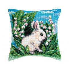 Kreuzstichkissen Collection d'Art - White Rabbit