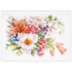 Chudo Igla Stickpackung - Gentle Flowers 26x19 cm