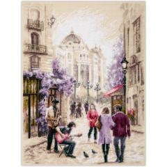Magic Needle - Stickbild Street Musicians
