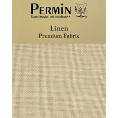 Wichelt Permin Leinen 32ct, 12,6fädig Precut 50x70 cm Beautiful Grey/Clay Barn Grey