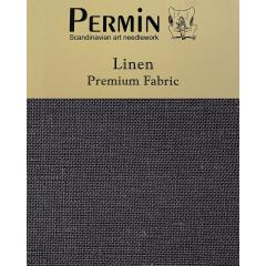 Wichelt Permin Leinen 32ct, 12,6fädig Precut 50x70 cm Black