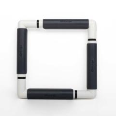 Nurge Clip (Snap) Frame 21x21 cm grau - Stickrahmen Clip-System