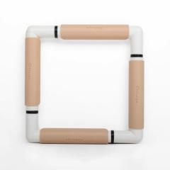Nurge Clip (Snap) Frame 21x21 cm beige - Stickrahmen Clip-System