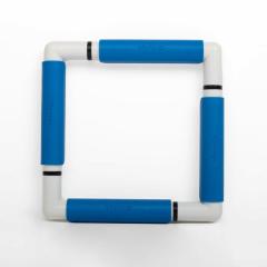 Nurge Clip (Snap) Frame 21x21 cm blau - Stickrahmen Clip-System