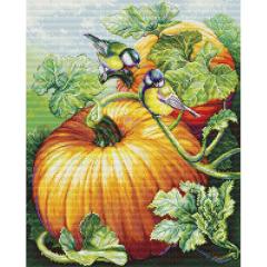 Birdies On Pumpkin - Luca-S (Stickpackung)