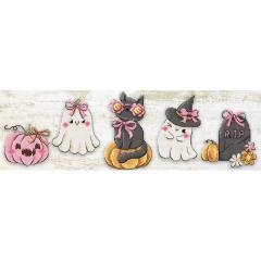 Boo Crew Ornaments 5er-Pack - Leti Stitch (Stickpackung)