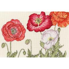 Poppy Blooms - Bothy Threads Friends & Family (Stickpackung)