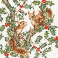 Stickpackung Bothy Threads - Under The Holly Boughs
