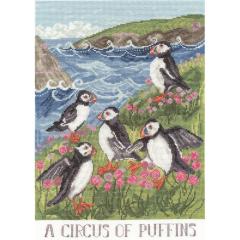 Bothy Threads - A Circus Of Puffins (Stickpackung)