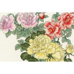 Rose Blooms - Bothy Threads Friends & Family (Stickpackung)