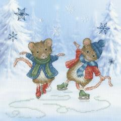 Stickpackung Bothy Threads - Festive Figure Skaters