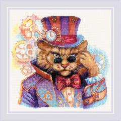 Steampunk Cat - Riolis (Stickpackung)