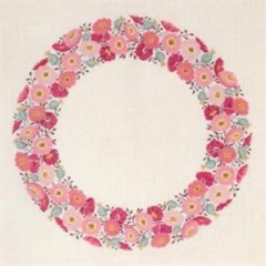 Haandarbejdets Fremme - Tischdecke Blumenkranz