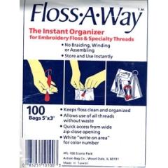 Floss-a-Way - Zipperbeutel - 100 Stück