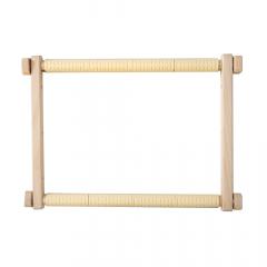 Stickrahmen Holz rechteckig mit Clips 30x48 cm