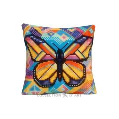 Butterfly Ornament - Kreuzstichkissen Collection dArt