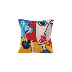 Collection dArt - Kreuzstichkissen Fragrant Coffee