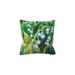 Collection dArt - Kreuzstichkissen Muguet Gauche